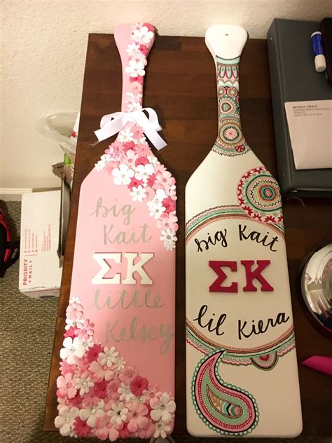 big little paddle|kappa lambda chi paddle.